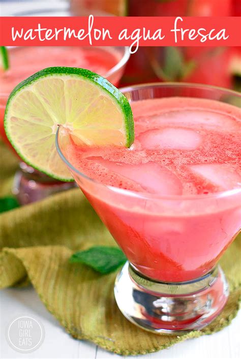 Watermelon Agua Fresca Naturally Sweet And Refreshing