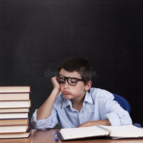 Exhausted Child Stock Image Image Of Reading Bored 44952279