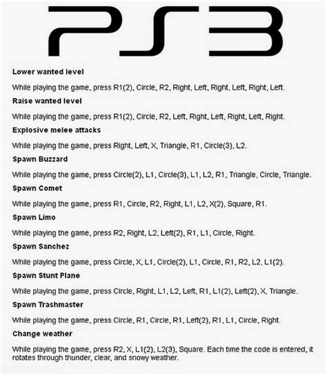 Les Codes Ps3 De Gta 5 Gta 5 Code