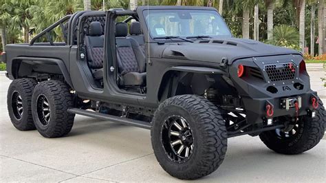 So Flo Jeep Turns The Gladiator Into A 6x6 Pickup Truck