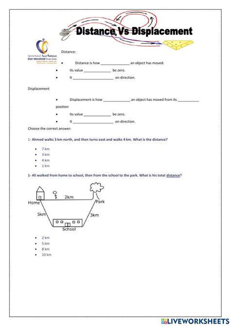 Https://tommynaija.com/worksheet/distance And Displacement Worksheet Middle School