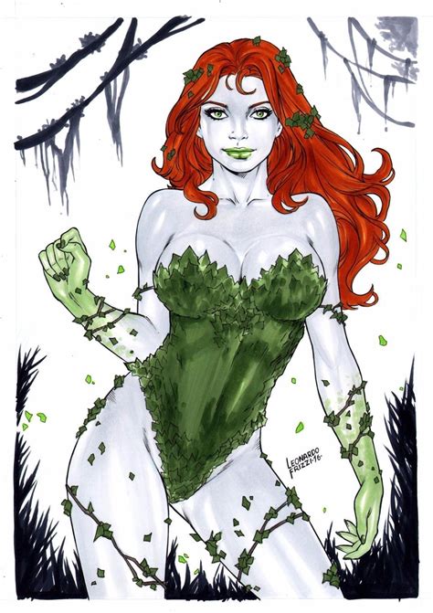 Poison Ivy Artwork By Leonardo Frizzi Poison Ivy Harley Quinn