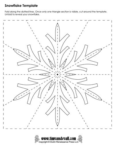 When it comes to christmas crafts, one of our favourite things to make is a good paper snowflake! Snowflake Template #8 - Tim's Printables