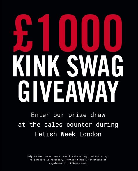 Regulation On Twitter Were Giving Away £1000 Of Kink Gear And Toys