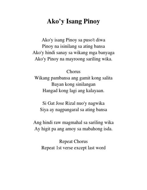 Akoy Isang Pinoy Pdf