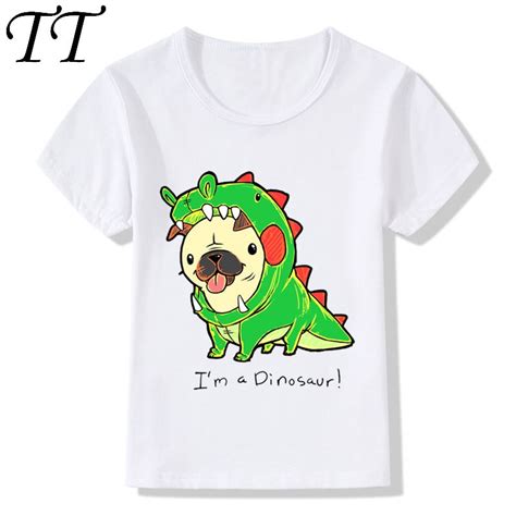 2019 Children Im A Dinosaur Print Funny T Shirts Kids Summer Tops