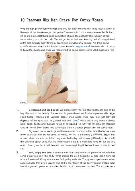 pdf 10 reasons why men crave for curvy women bbwdating websites