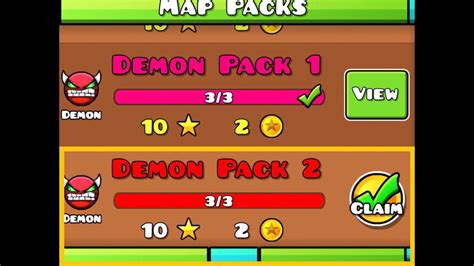 Geometry Dash Map Packs Demon Pack 2 Complete Youtube