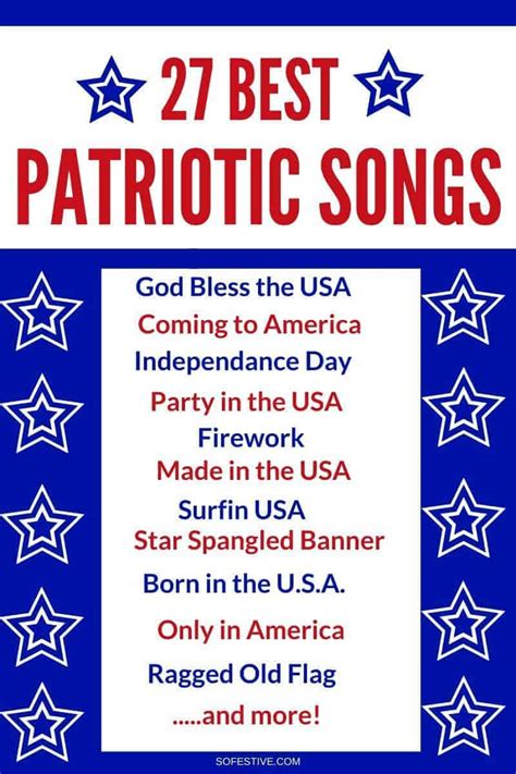 27 Best 4th Of July Songs 2024 Free Patriotic Playlist So Festive