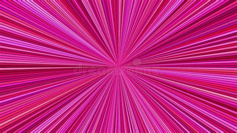 Pink Hypnotic Abstract Ray Burst Background From Striped Rays Stock