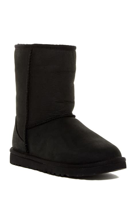 Ugg Classic Short Wool Lined Leather Boot Nordstrom Rack