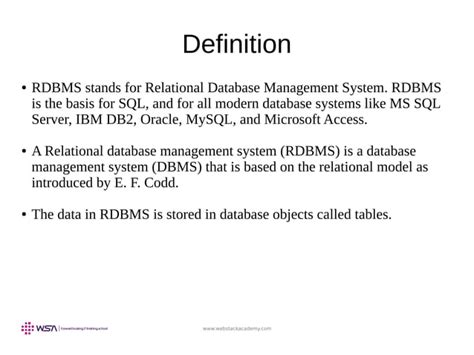 Sql Rdbms Concepts