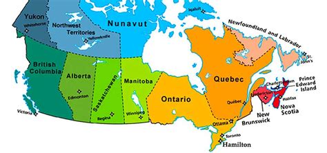 Printable List Of Canadian Provinces