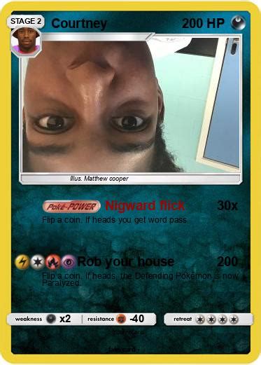Pokémon Courtney 104 104 Nigward Flick My Pokemon Card