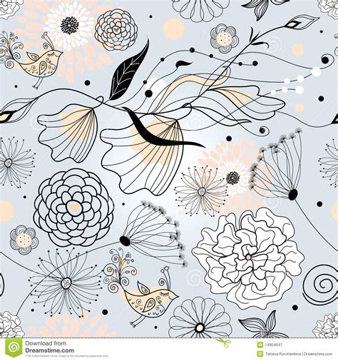 Graphic Floral Pattern Stock Vector Illustration Of Graphics 14954647