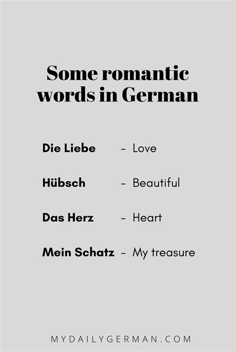 The Ability To Use Romantic German Phrases Is Perhaps One Of The Most Sophisticated Things You
