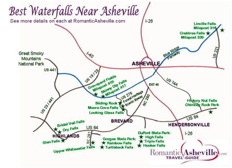New Waterfall Drives And Maps For Asheville And Nc Mountains Nc