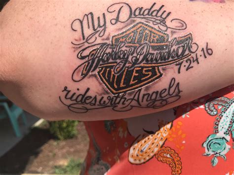 Harley Davidson Tattoo Harley Tattoos Remembrance Tattoos Tribute