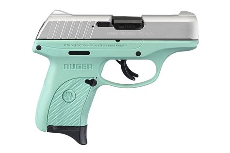 Ruger Ec9s 9mm Semi Auto Pistol With 7 Round Magazine And Turquoise