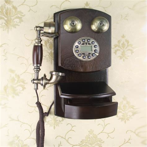 The New Version Antique Wood Telephone Wall Mounted Telephone Vintage