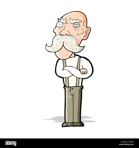 Cartoon Angry Old Man Stock Vector Image And Art Alamy