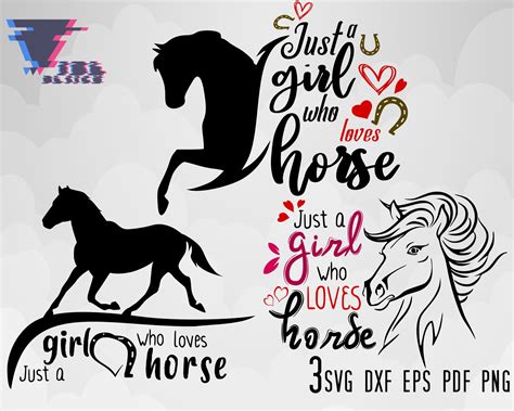 Just A Girl Who Loves Horses Svg Horse Lover Svg Woman Horse Etsy