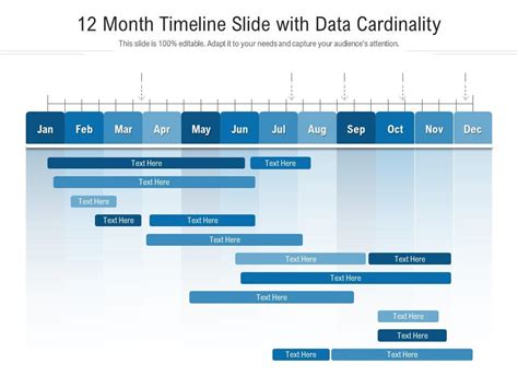 Square Chart Of 12 Month Timeline Template For Infogr