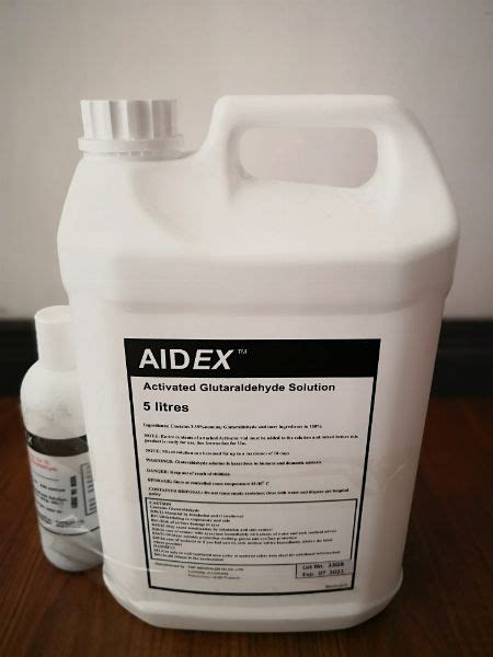 5 Liters Aidex Activated Glutaraldehyde Solution Cidex Sterilizing