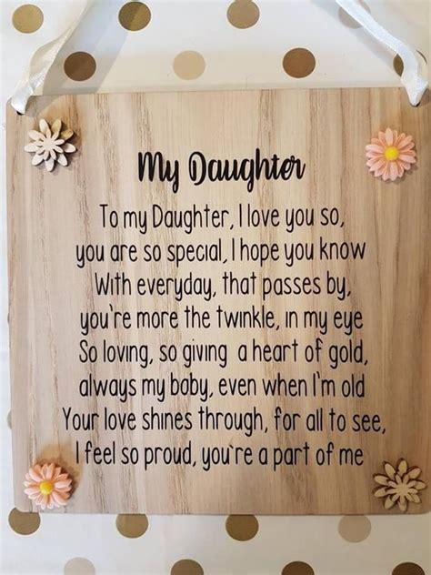 Most popular gifts for valentine's day. Daughter Keepsake - Daughter Sign - Birthday Gift ...