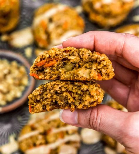 Vegan Carrot Cake Cookies Monkey And Me Kitchen Adventures Recipe