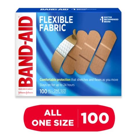 Band Aid Brand Flexible Fabric Adhesive Bandages 100 Ct Kroger
