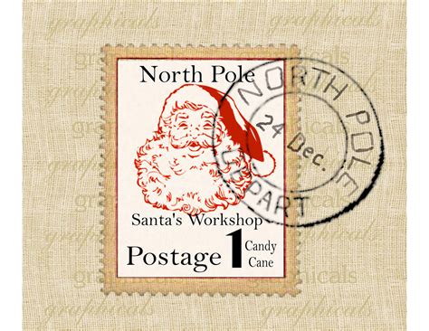 North Pole Postage Stamp Printable These Shipping Tags Are Super Easy