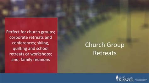 Group Retreats At Americas Keswick Christian Retreat And Conference Center