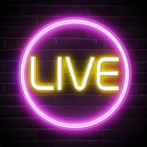 Buy Lumoonosity Live Neon Sign Led Live On Air Light For Twitch