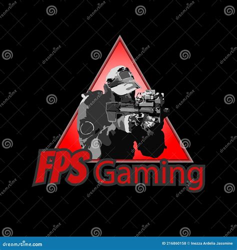 Fps Shooter Game Logo Design Stock Vector - Illustration of interface