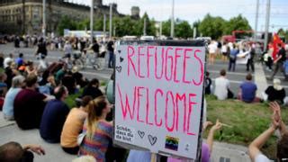 Demand To Open Doors To Syrians Spreading Online Bbc News