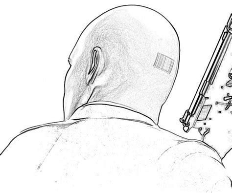 Hitman Coloring Pages