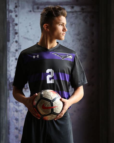 Student Athlete Boy Soccer Player Senior Portraits Photoshoot At Our