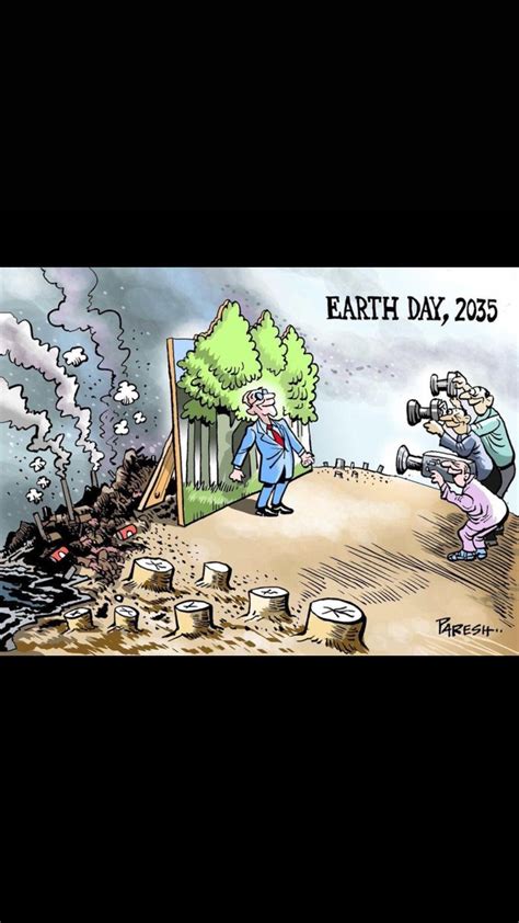 Earth Day 2035 Cartoon
