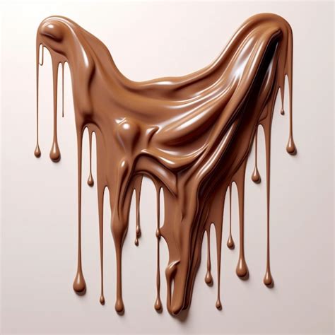 Premium AI Image AI Chocolate Drips Liquid Chocolate Syrup Sauce