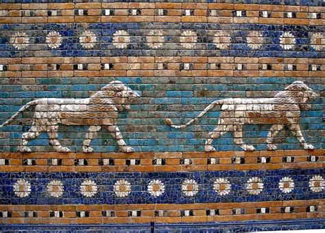 Lions Striding With Decorated Flowers Along The Processional Way In