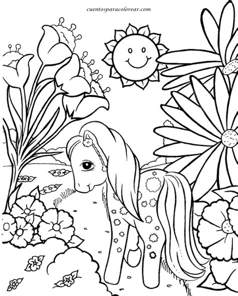 Dibujos para colorear caballos