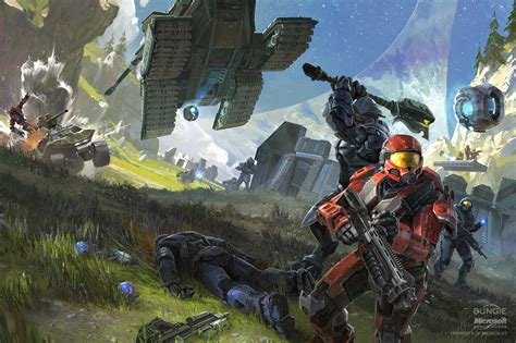 Sky Sanctuary Halo Reach Promotional Art For Forge World