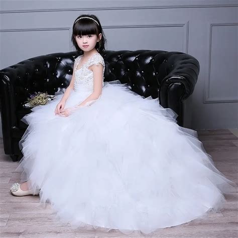 Flower Girl Dresses For Wedding Princess Little Girls Kidschild Dress