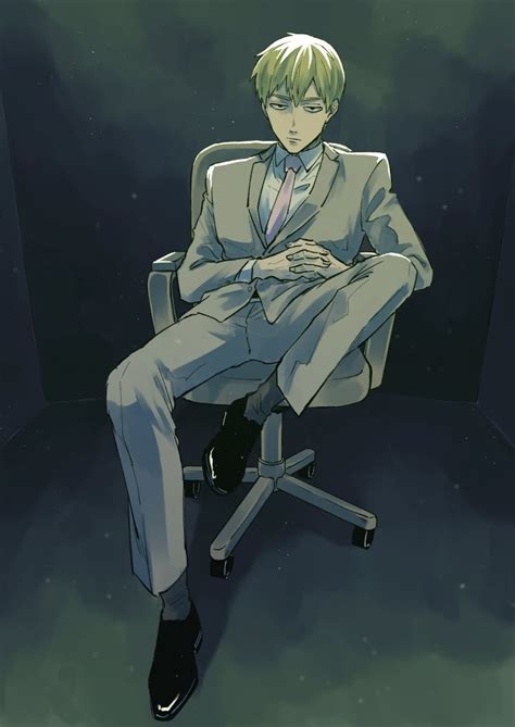 Anime Boy Sitting Wallpaper