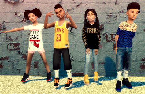 Ebonix Urban Kidz Collection Sims 4 Children Sims 4 Toddler Sims