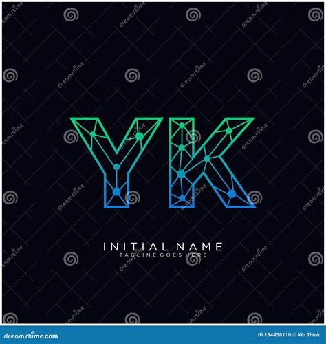 yk letter logo icon design template elements stock vector illustration of font elements