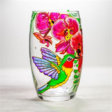 Hummingbird Ts Wine Glass Personalized Custom Stemless Etsy In 2022 Custom Stemless Wine