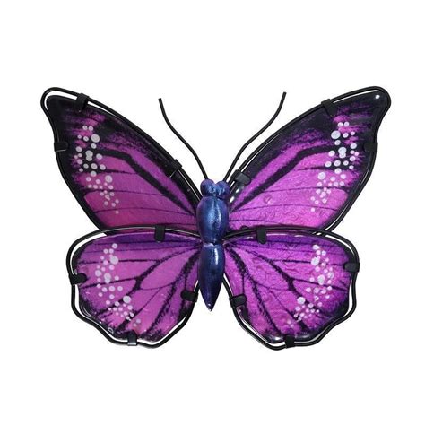 Handmade Purple Metal Butterfly Wall Decoration For Home And Etsy