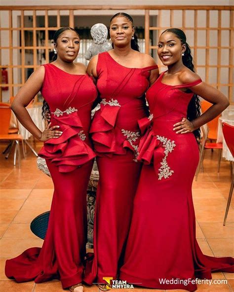 Nigerian Bridesmaid Dresses Latest Bridal Train Styles 2021 Photo Gallery African